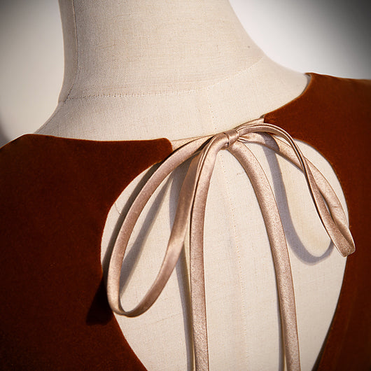 Vestido Largo de Terciopelo para Anfitriona - Manga Larga Invierno - Image 11