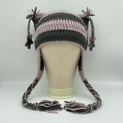 Gorro Tejido con Orejas de Gato y Trenza - Unisex para Otoño e Invierno - Image 29