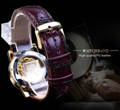 Reloj Mecánico Automático para Mujer Retro con Diamantes Calados - Image 10