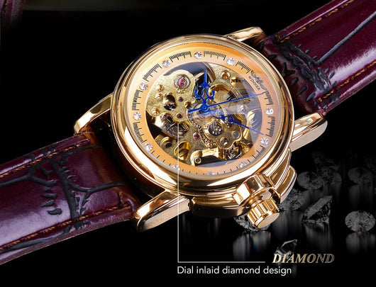 Reloj Mecánico Automático para Mujer Retro con Diamantes Calados - Image 15