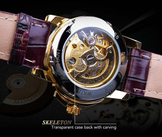 Reloj Mecánico Automático para Mujer Retro con Diamantes Calados - Image 16
