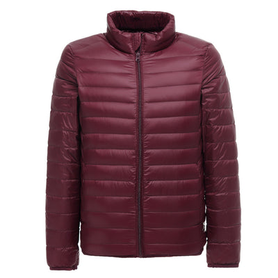 Chaqueta Acolchada de Plumón Ligera para Hombre Talla Grande - Image 11
