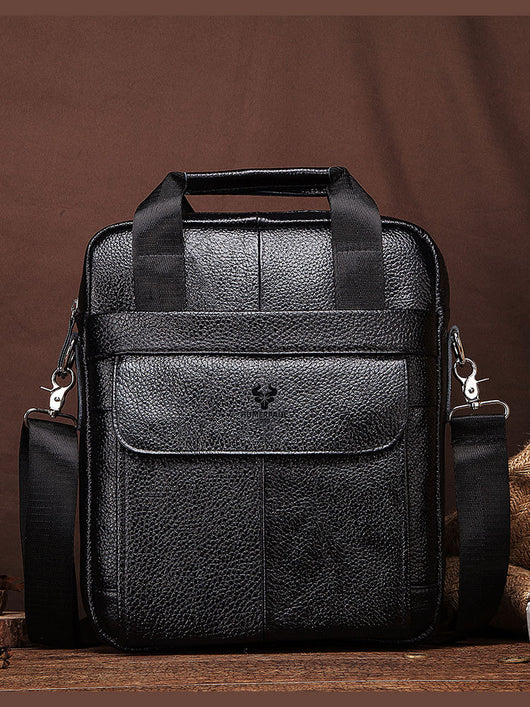Bolsa Mensajero Ejecutiva Hummer en Cuero Genuino para Hombre - Image 25