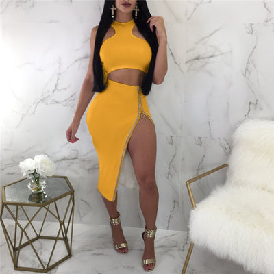 Traje sin mangas con aberturas laterales para mujer - Image 8