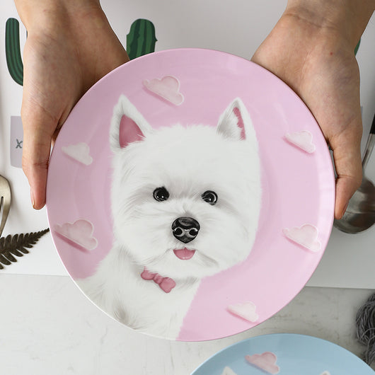 Plato de Porcelana Ósea para Postres y Comida Occidental - Image 11