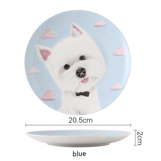 Plato de Porcelana Ósea para Postres y Comida Occidental - Image 17