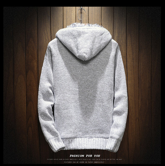 Cardigan Acolchado de Terciopelo con Capucha para Hombre - Image 15
