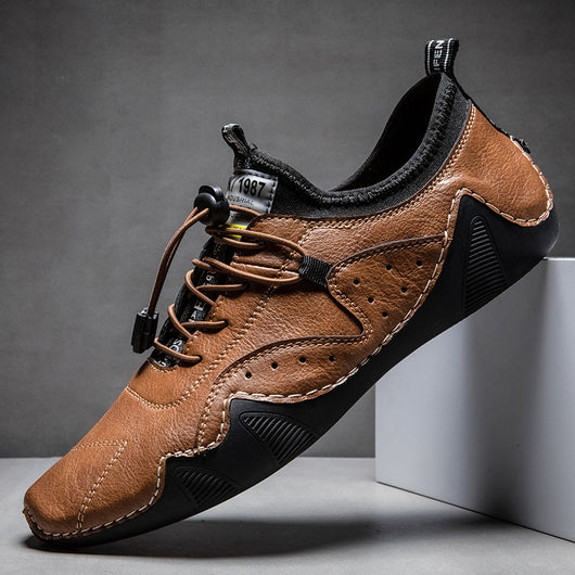 Zapatos Casuales de Cuero para Hombre - Diseño Transpirable y Versátil - Image 9