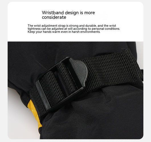 Guantes Largos de Cuero Forrados en Lana Polar - Resistentes al Frío - Image 17