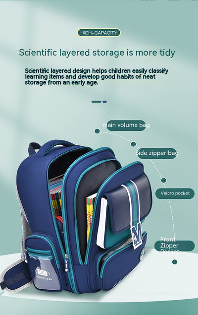 Mochila Escolar Ergonómica de Gran Capacidad - Protección Espinal para Niños - Image 18