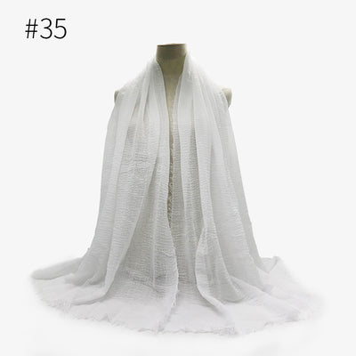 Pashmina de Algodón Suave con Flecos - Pañuelo Versátil para Mujer - Image 7