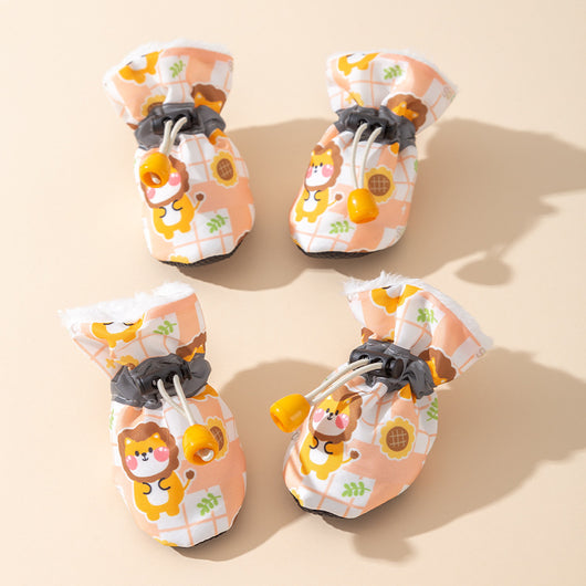 Botines Cálidos para Perros con Suela Suave y Diseño Escocés - Image 12