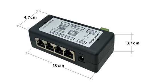 Caja Centralizadora PoE 4 Canales para TV con Inyector DC - Image 6