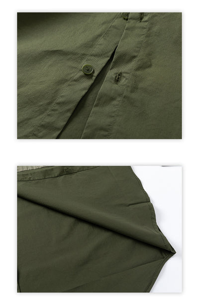Camisa Casual Raglan Bicolor con Cuello Solapa y Corte Holgado - Image 20