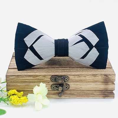 Pajarita Ejecutiva de Plumas Poliéster para Traje Formal - Image 23