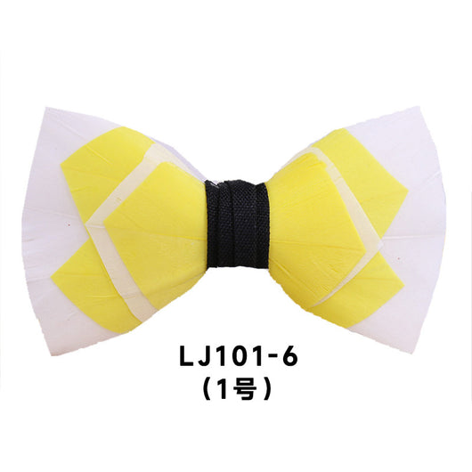Pajarita Ejecutiva de Plumas Poliéster para Traje Formal - Image 25
