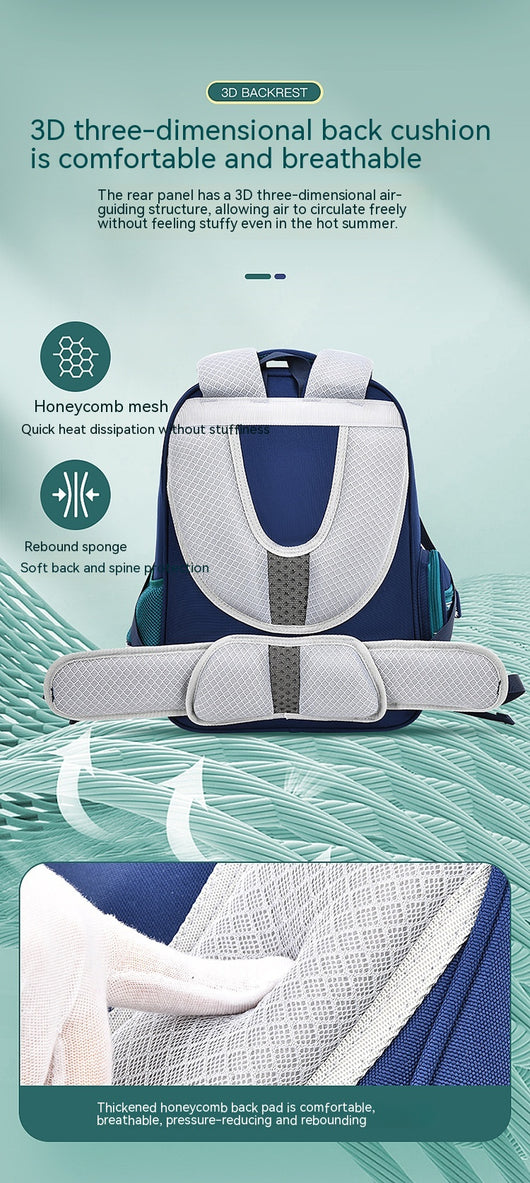 Mochila Escolar Ergonómica de Gran Capacidad - Protección Espinal para Niños - Image 42