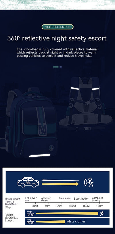 Mochila Escolar Ergonómica de Gran Capacidad - Protección Espinal para Niños - Image 45