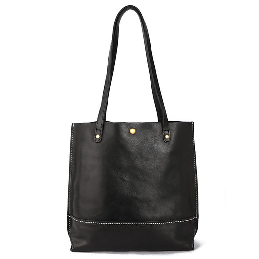 Bolso de Cuero Genuino para Mujer - Bolsa de Hombro Casual Coreana Gran Capacidad - Image 12