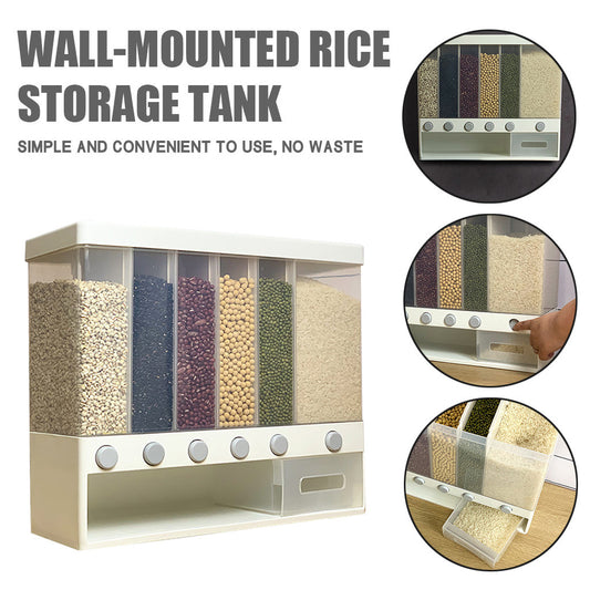 Contenedor de Arroz Montable en Pared con Diseño Moderno