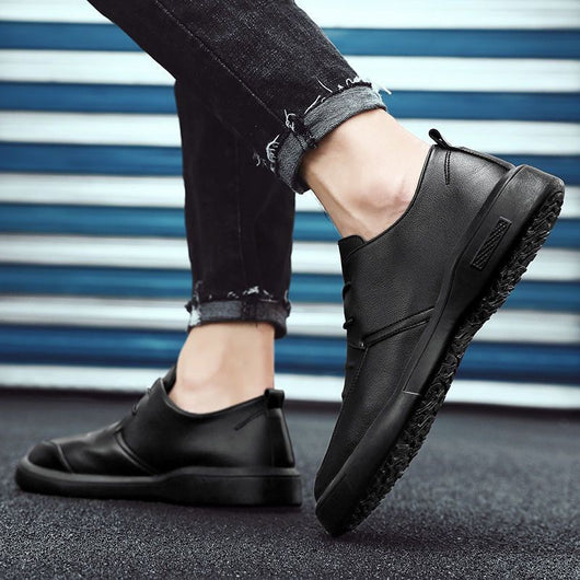 Zapatos Casuales de Cuero PU para Hombre - Slip-on Cómodos para Trabajo y Diario - Image 8