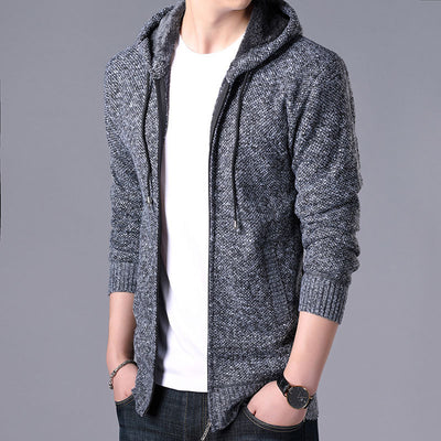 Cardigan de Cuello Alto para Hombre - Suéter Elegante de Manga Larga - Image 23