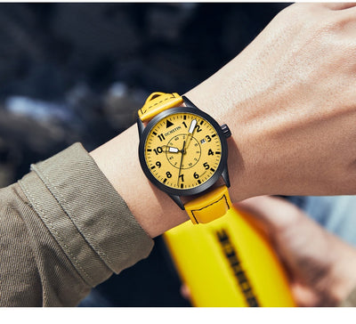 Reloj Automático de Hombre con Correa de Cuero, Resistente al Agua y Esfera Luminosa - Image 12
