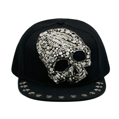 Gorra Harajuku Estilo Europeo Americano con Calavera y Remaches Cruzados - Image 31