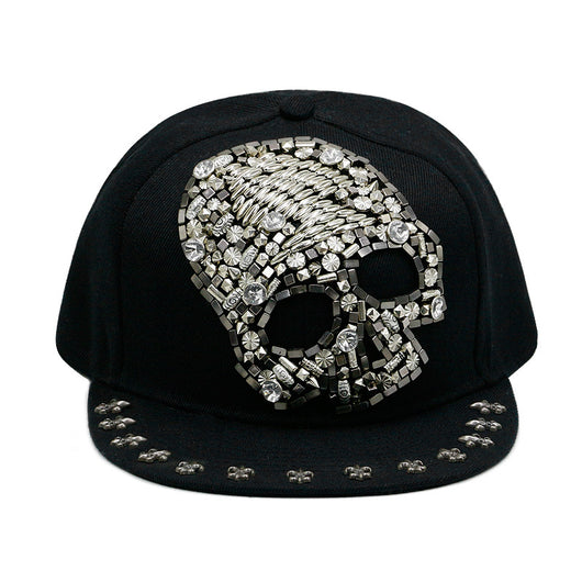 Gorra Harajuku Estilo Europeo Americano con Calavera y Remaches Cruzados - Image 31