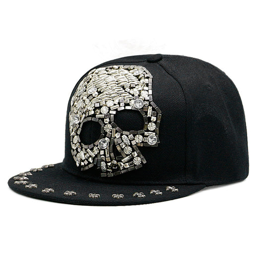 Gorra Harajuku Estilo Europeo Americano con Calavera y Remaches Cruzados - Image 34