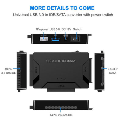Adaptador Convertidor Universal para Discos Duros 2.5" y 3.5" - Image 24