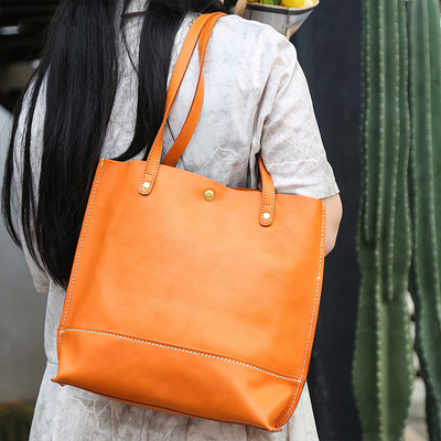 Bolso de Cuero Genuino para Mujer - Bolsa de Hombro Casual Coreana Gran Capacidad - Image 16