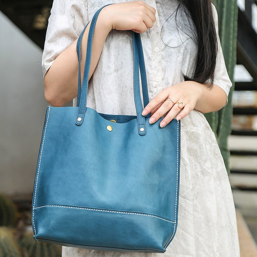 Bolso de Cuero Genuino para Mujer - Bolsa de Hombro Casual Coreana Gran Capacidad - Image 17