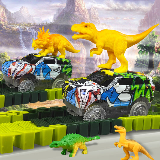 Auto Dinosaurio Eléctrico con Pista de Escalada y Ferrocarril - Image 7