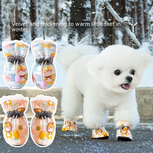 Botines Cálidos para Perros con Suela Suave y Diseño Escocés - Image 18