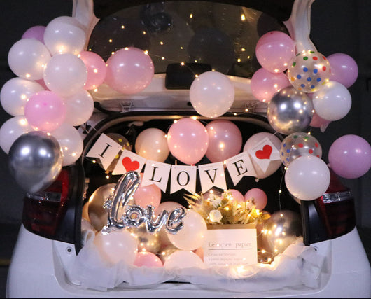 Kit Decorativo Sorpresa para Maletero - Globos Románticos para Propuesta, Confesión y Celebraciones - Image 8