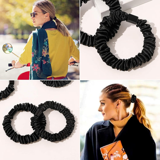 Bandas Elásticas para Cabello Seamless Versátiles en Negro y Blanco - Image 15