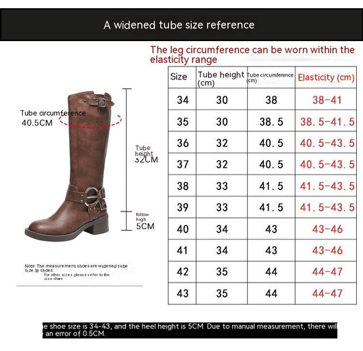 Botas Talla Grande Hasta la Rodilla para Mujer - Image 12