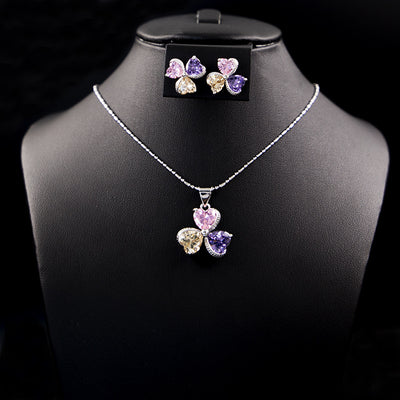 Conjunto de Joyería Trébol de Zirconia para Mujer - Image 22