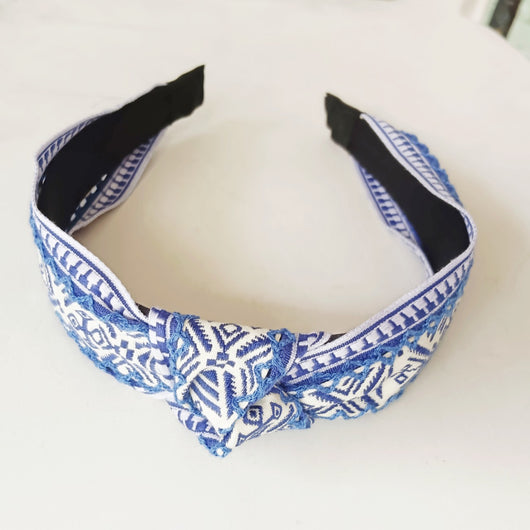 Diadema Retro Étnica con Nudo - Estilo Bohemio Temperamental - Image 10