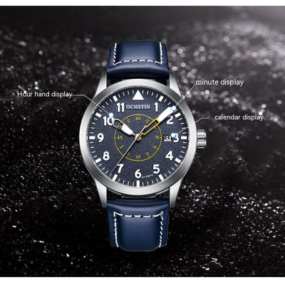 Reloj Automático de Hombre con Correa de Cuero, Resistente al Agua y Esfera Luminosa - Image 34