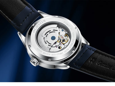 Reloj Automático de Hombre con Correa de Cuero, Resistente al Agua y Esfera Luminosa - Image 43