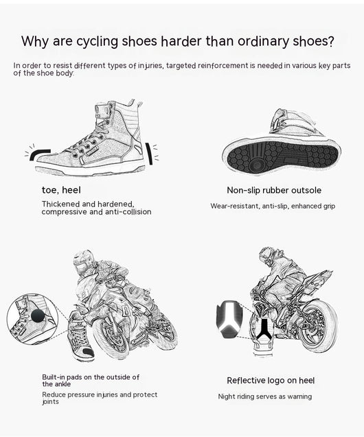 Botas de Motociclista Verano Transpirables Resistentes a Caídas - Image 13
