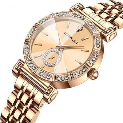 Reloj para Mujer con Correa de Acero y Diamantes Incrustados - Image 11