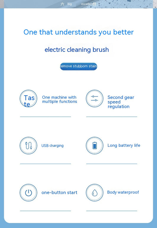 Cepillo de Limpieza Eléctrico Inteligente para Baño con Carga Automática - Image 8