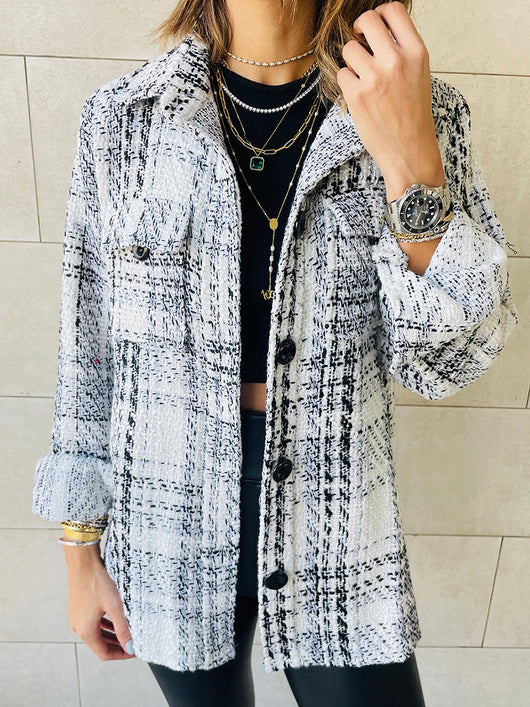 Camisa a Cuadros con Bolsillo Frontal - Image 21