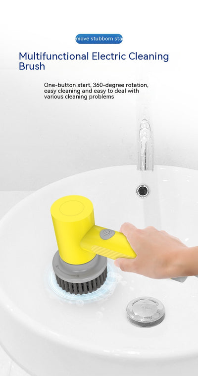 Cepillo de Limpieza Eléctrico Inteligente para Baño con Carga Automática - Image 13
