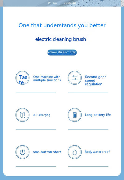 Cepillo de Limpieza Eléctrico Inteligente para Baño con Carga Automática - Image 15