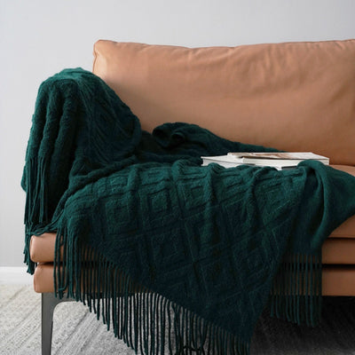 Cobertor Tejido Jacquard de Fibra Acrílica para Cama y Sofá - Image 19
