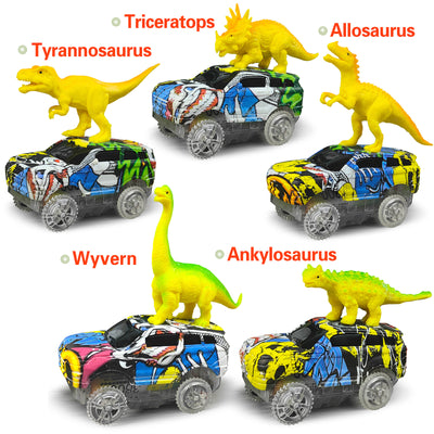 Auto Dinosaurio Eléctrico con Pista de Escalada y Ferrocarril - Image 11